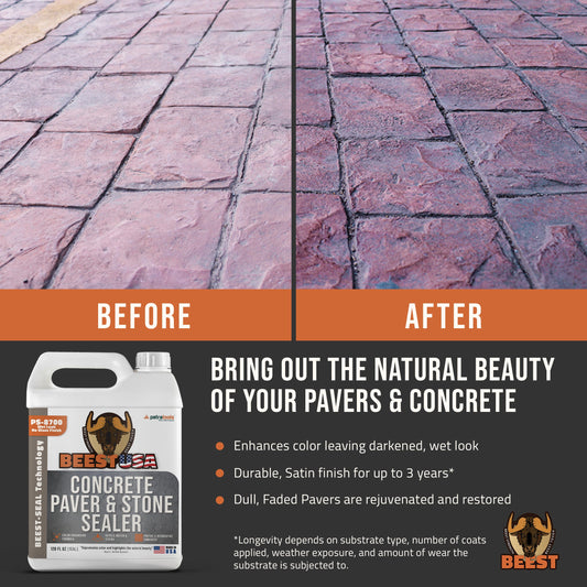 BEEST PS-8700 Concrete, Paver, and Stone Sealer