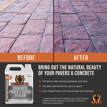 BEEST PS-8700 Concrete, Paver, and Stone Sealer