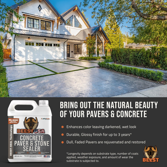 BEEST PS-8600 Concrete, Paver, and Stone Sealer