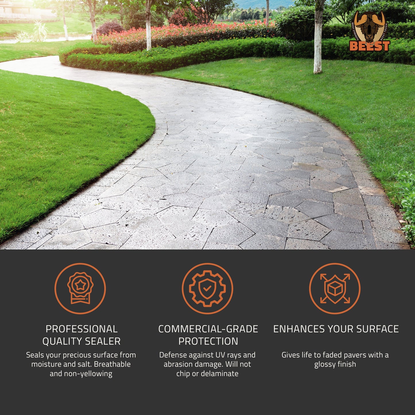 BEEST PS-8600 Concrete, Paver, and Stone Sealer
