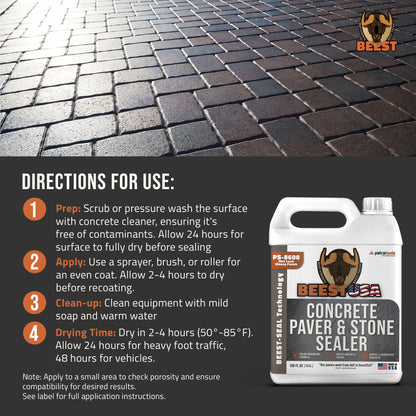 BEEST PS-8600 Concrete, Paver, and Stone Sealer