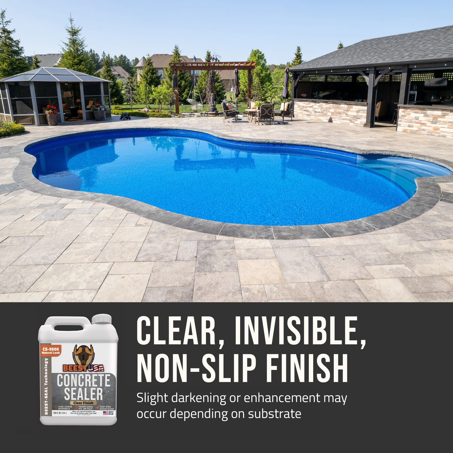 BEEST CS-9500 Concrete Paver & Stone Sealer Ready-to-Use - 1 Gallon