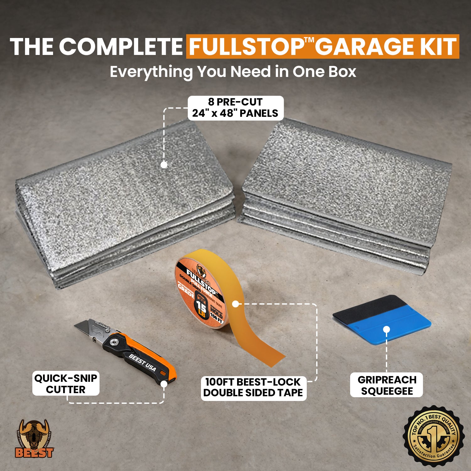 BEEST FullStop™ Garage Insul8™ Insulation Kit