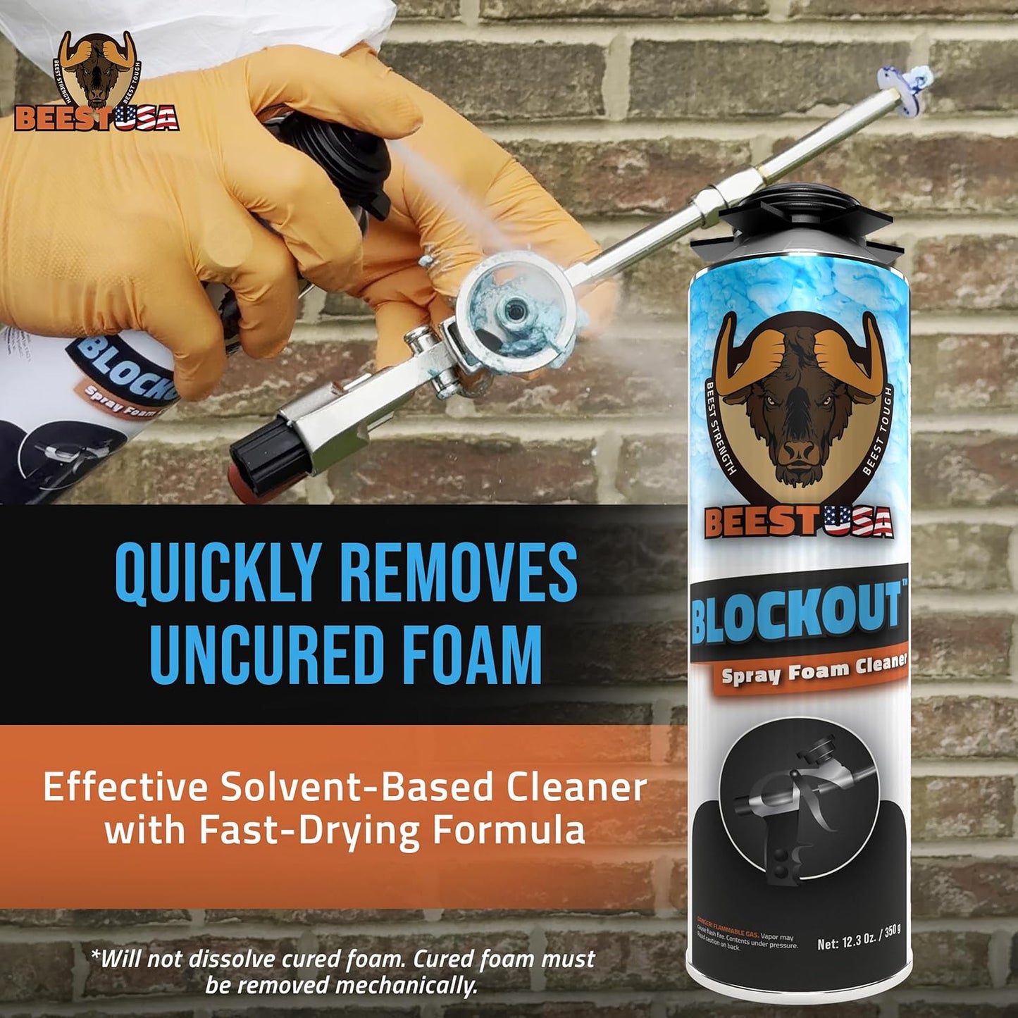 BEEST - Spray Foam Gun Cleaner - 12.3 oz Can