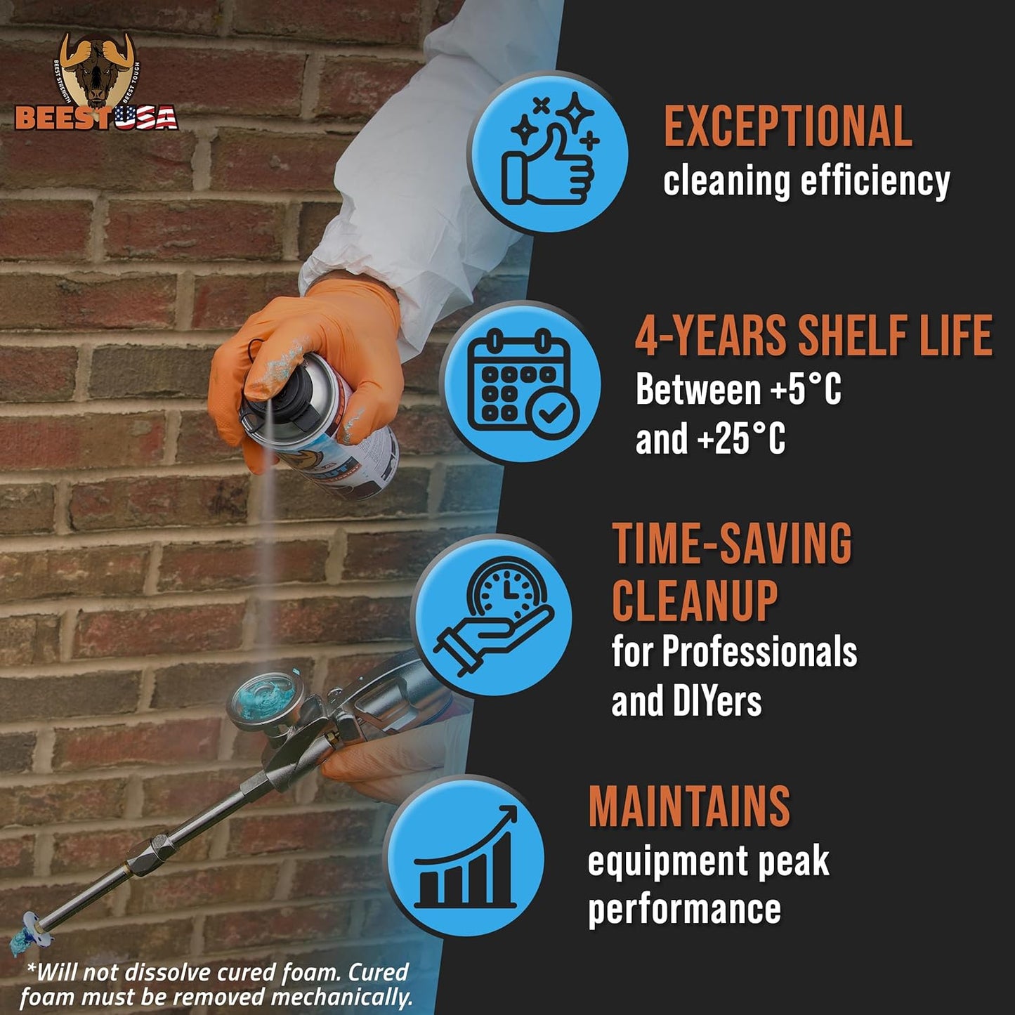 BEEST - Spray Foam Gun Cleaner - 12.3 oz Can