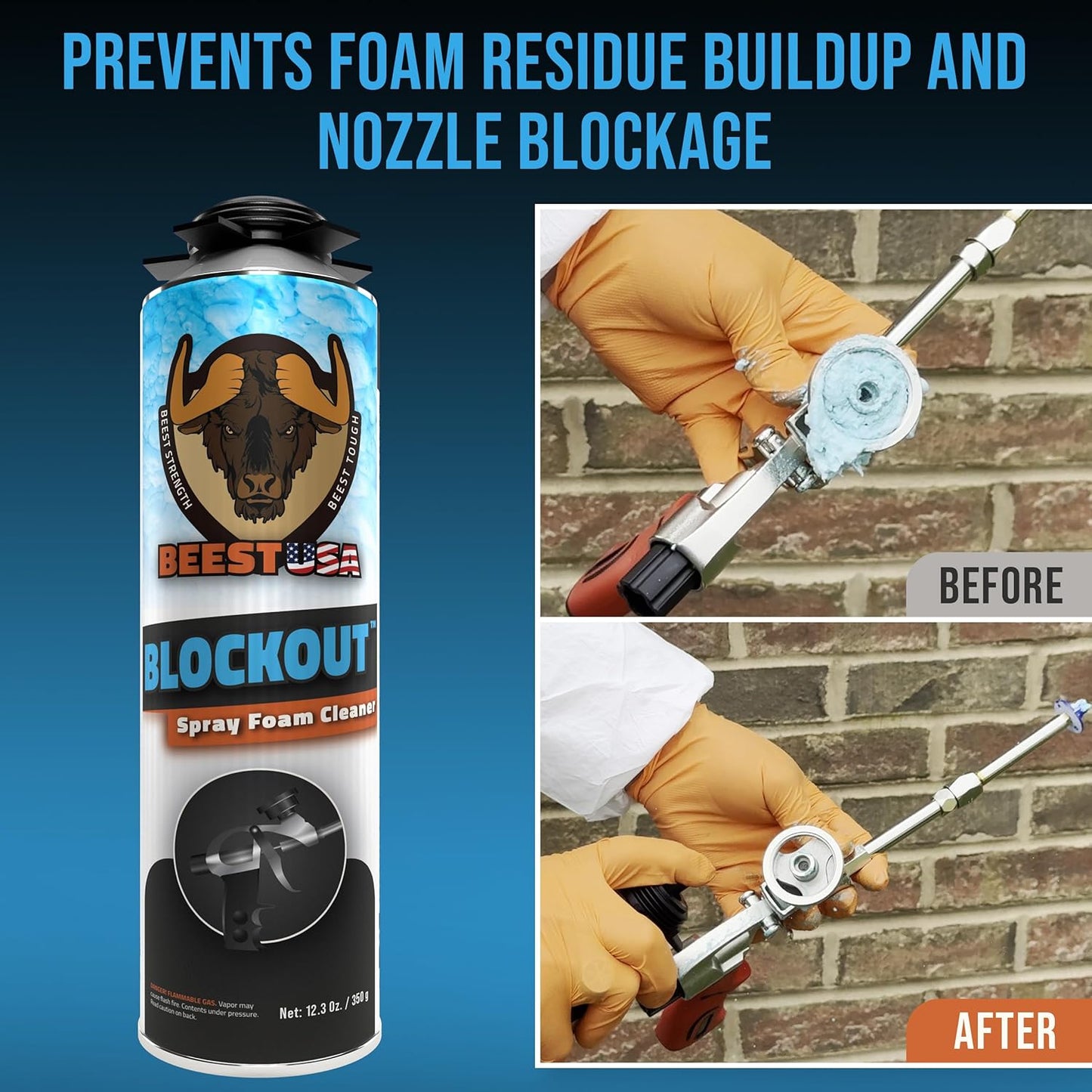 BEEST - Spray Foam Gun Cleaner - 12.3 oz Can