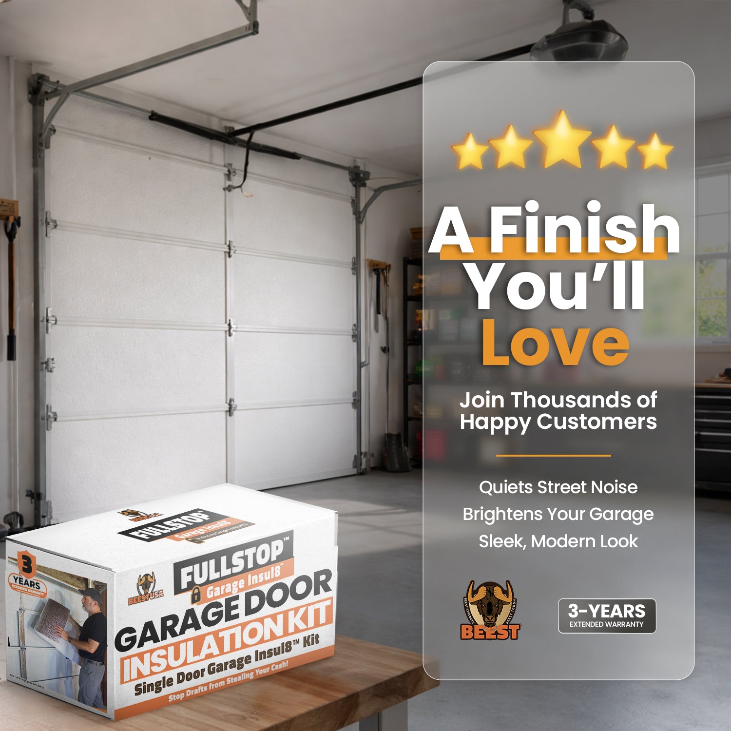 BEEST FullStop™ Garage Insul8™ Insulation Kit