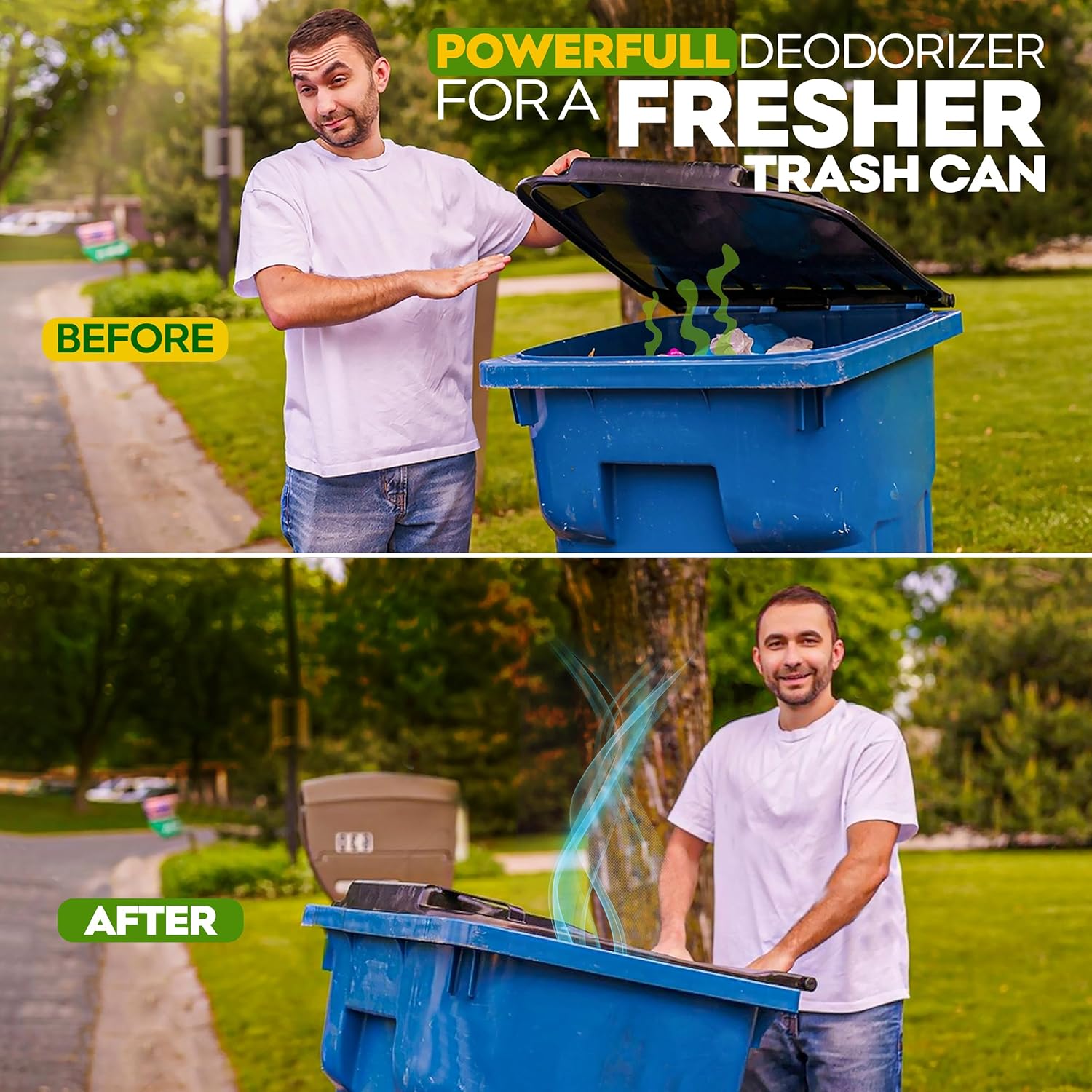 BEEST Dumpster Defender - Trash Can Deodorizer & Liquid Waste Absorber