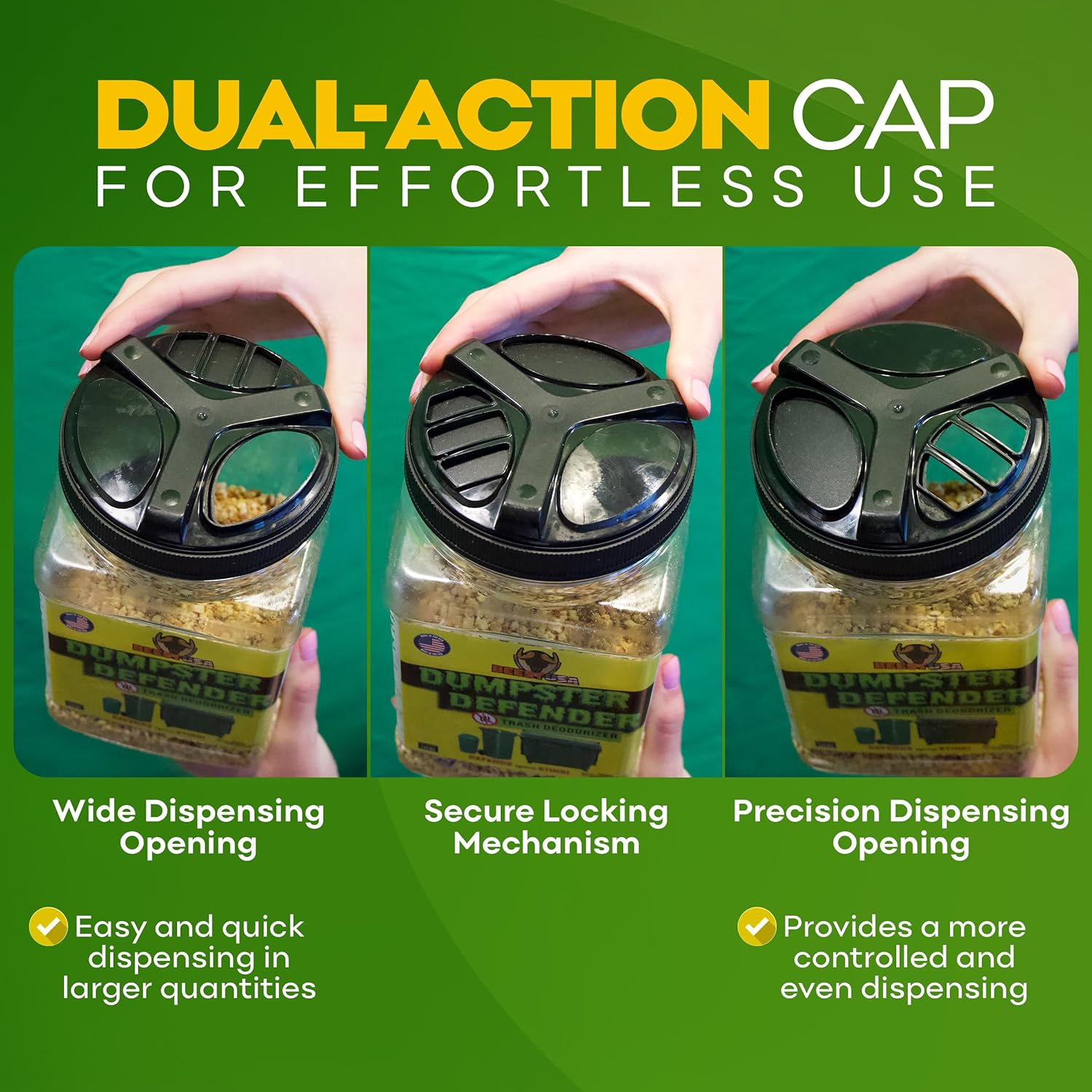 BEEST Dumpster Defender - Trash Can Deodorizer & Liquid Waste Absorber