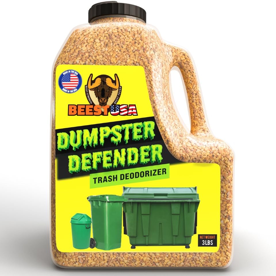 BEEST Dumpster Defender - Trash Can Deodorizer & Liquid Waste Absorber