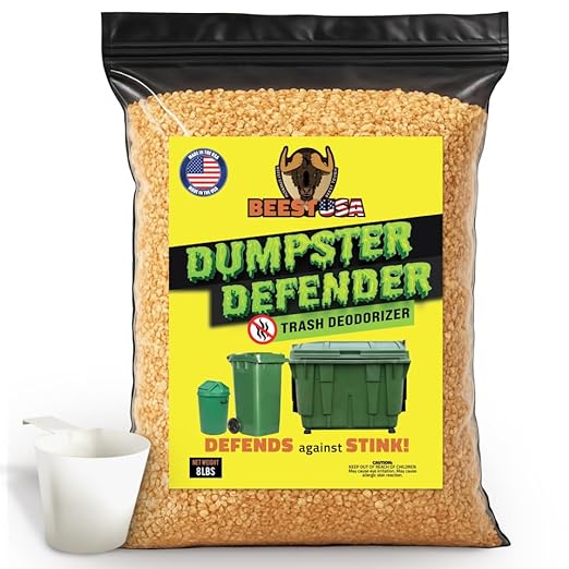 BEEST Dumpster Defender - Trash Can Deodorizer & Liquid Waste Absorber