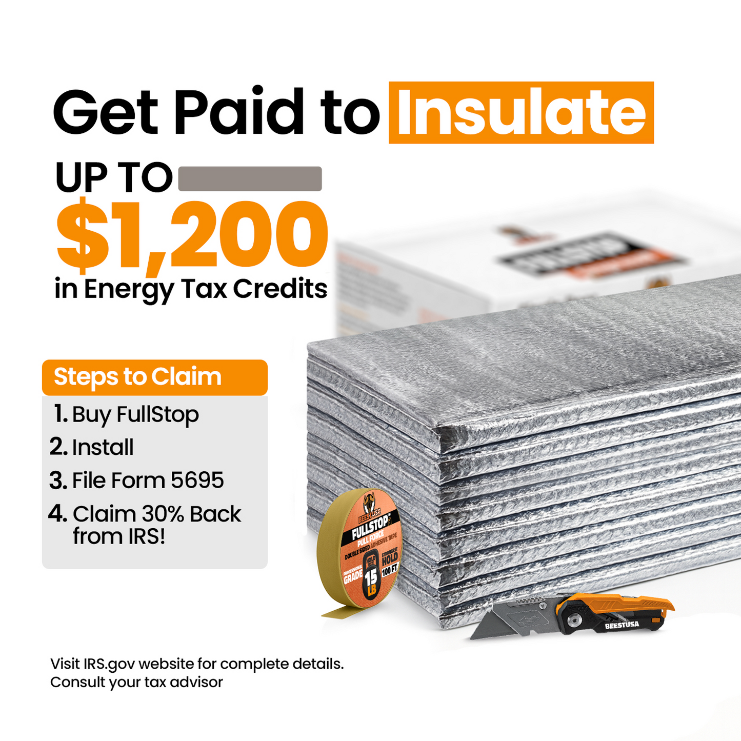 BEEST FullStop™ Garage Insul8™ Insulation Kit